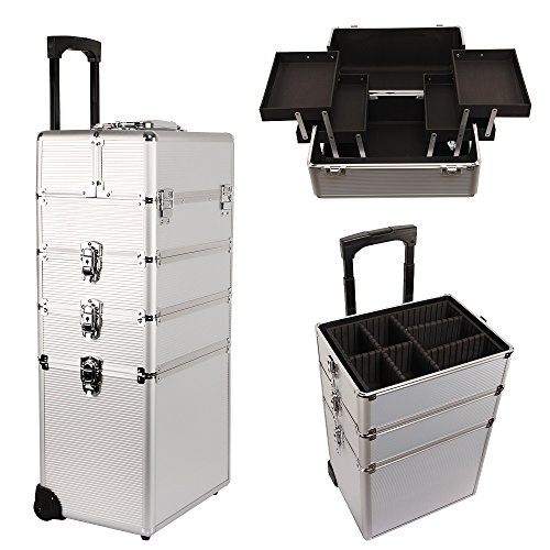 DOPBENT Fußpflegekoffer Mobil Mit Rollen - Praktischer Trolley Für Hausbesuche & Salon