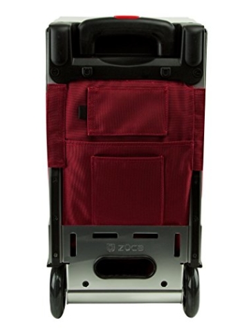 züca Pro Travel - der Koffer zum Sitzen (Ruby Red/Edelstahl) - 